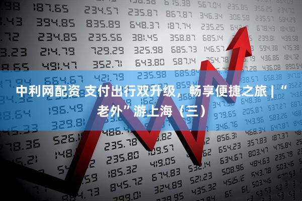 中利网配资 支付出行双升级，畅享便捷之旅 | “老外”游上海（三）